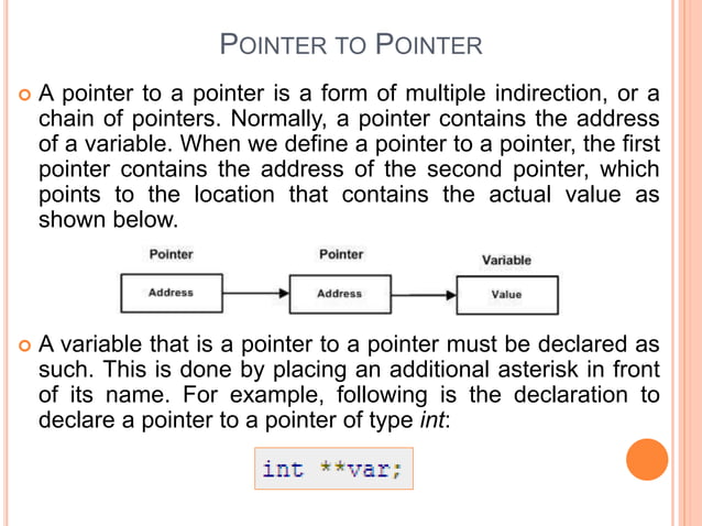C pointer | PPT