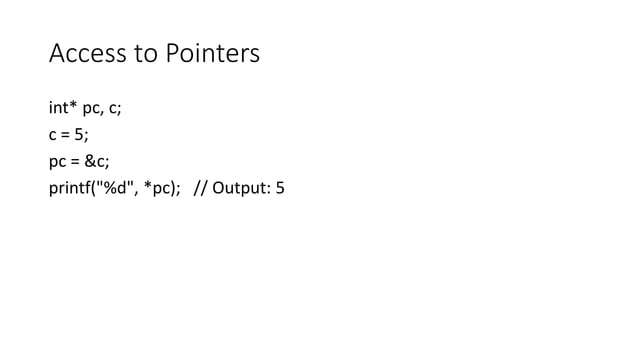 C pointers | PPT