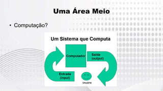 Uma Área Meio
• Computação?
 