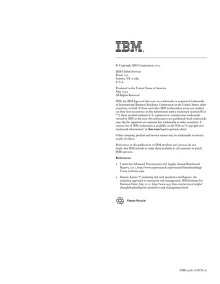 Chief Procurement Officer Study May 2013
