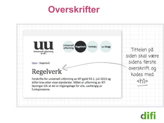 Overskrifter 
 