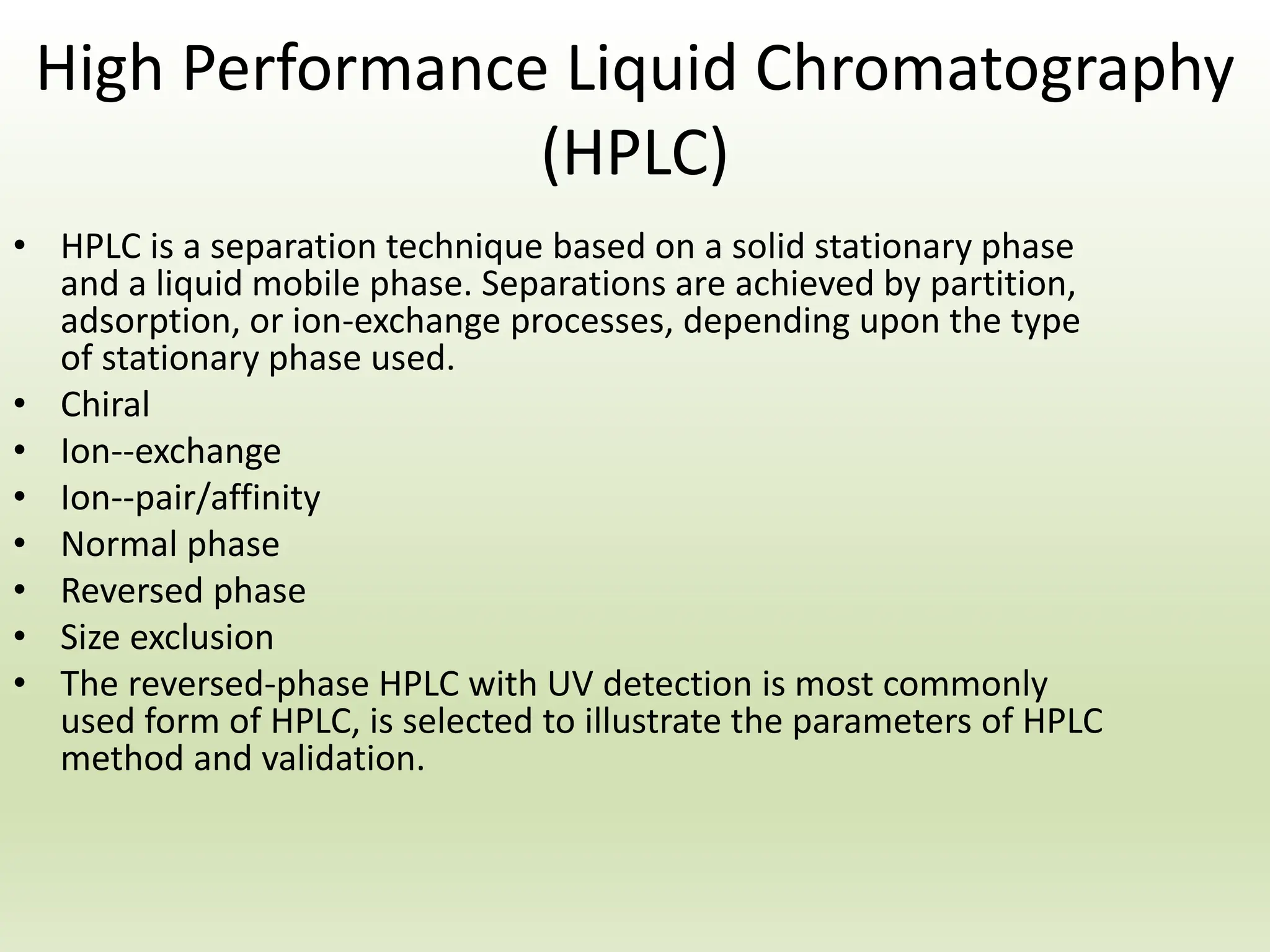 ANALYTICAL METHOD DEVELOPMENT AND VALIDATION HPLC UV | PPTX