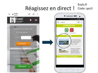 Réagissez en direct !
Evals.fr
Code: qez3
 