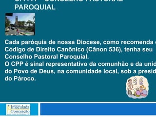 Formação - Conselho Pastoral Paroquial