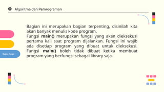 Algoritma dan Pemrograman - Dasar Pemrograman CPP | PPTX