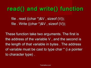 File handling in C++ | PPT
