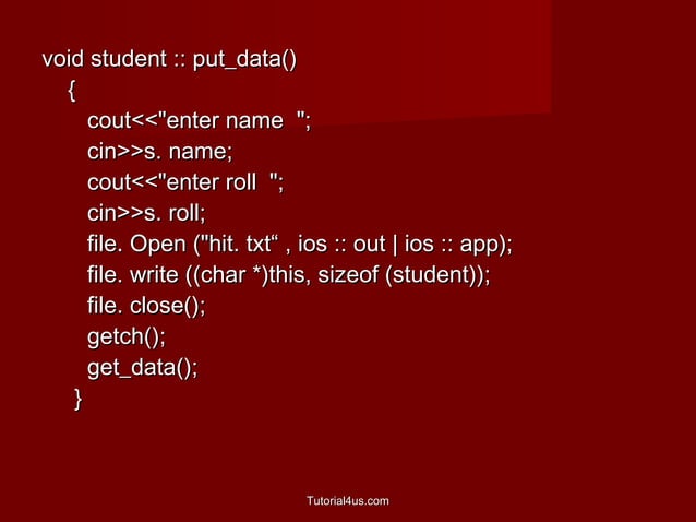 File handling in C++ | PPT