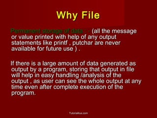 File handling in C++ | PPT | Operating Systems | Computer Software and ...