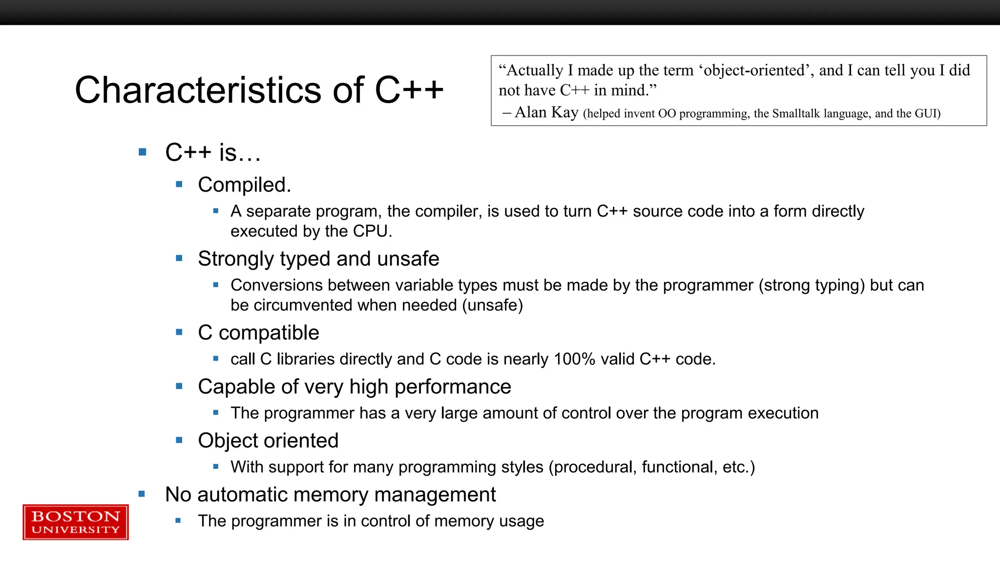C++ was developed by Bjarne Stroustrup, as an extension to the C ...