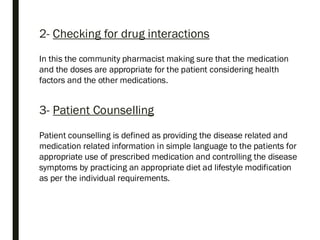 Community Pharmacy Practice in M.Pharm-PP | PDF