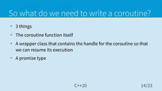 Introduction to C++20 Coroutines by Alex P | PDF