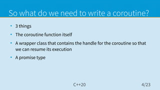 Introduction to C++20 Coroutines by Alex P | PDF