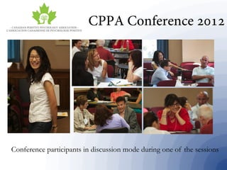 Conference participants in discussion mode during one of the sessions
 