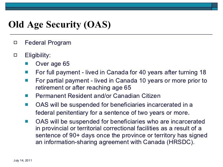 Canada Old Age Security 120
