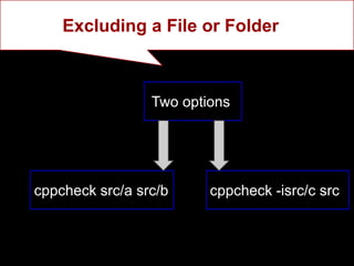 CppCheck - Static code analysis tool | PPTX