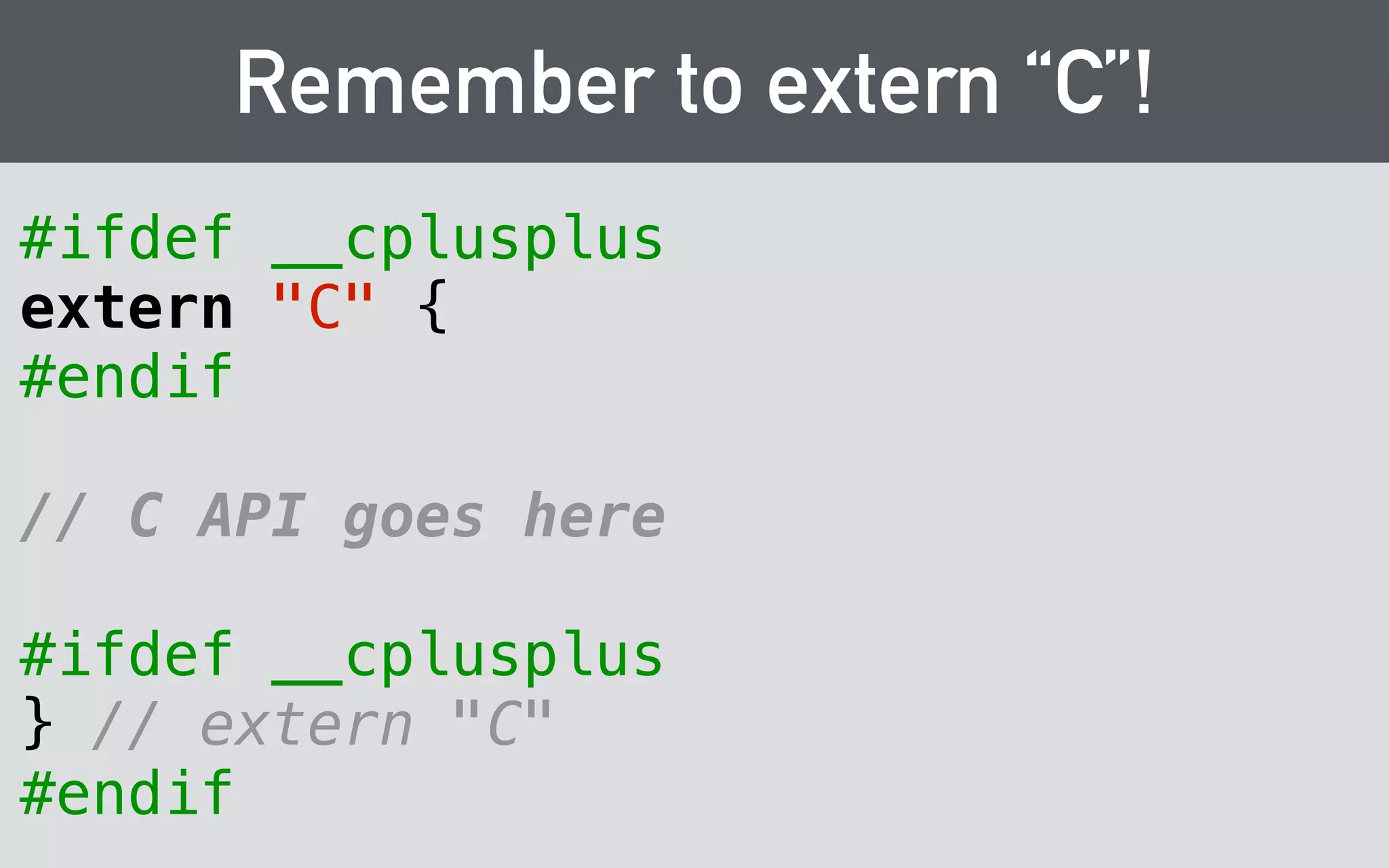 Foreign Function Interfaces 
• “something that allows calling code written in one 
language from another language” 
• C = de-facto standard 
• Languages with support for calling C functions in 
shared libraries include: 
• Common Lisp, Java, JavaScript, Matlab, .NET 
(C#, F#, etc.), Python, Ruby, OCaml, basically everything… 
 