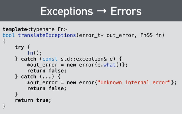 Hourglass Interfaces for C++ APIs - CppCon 2014