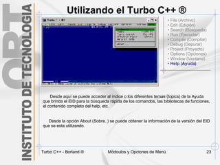 Introduccion al Turbo C++ | PPS