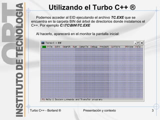 Introduccion al Turbo C++ | PPS