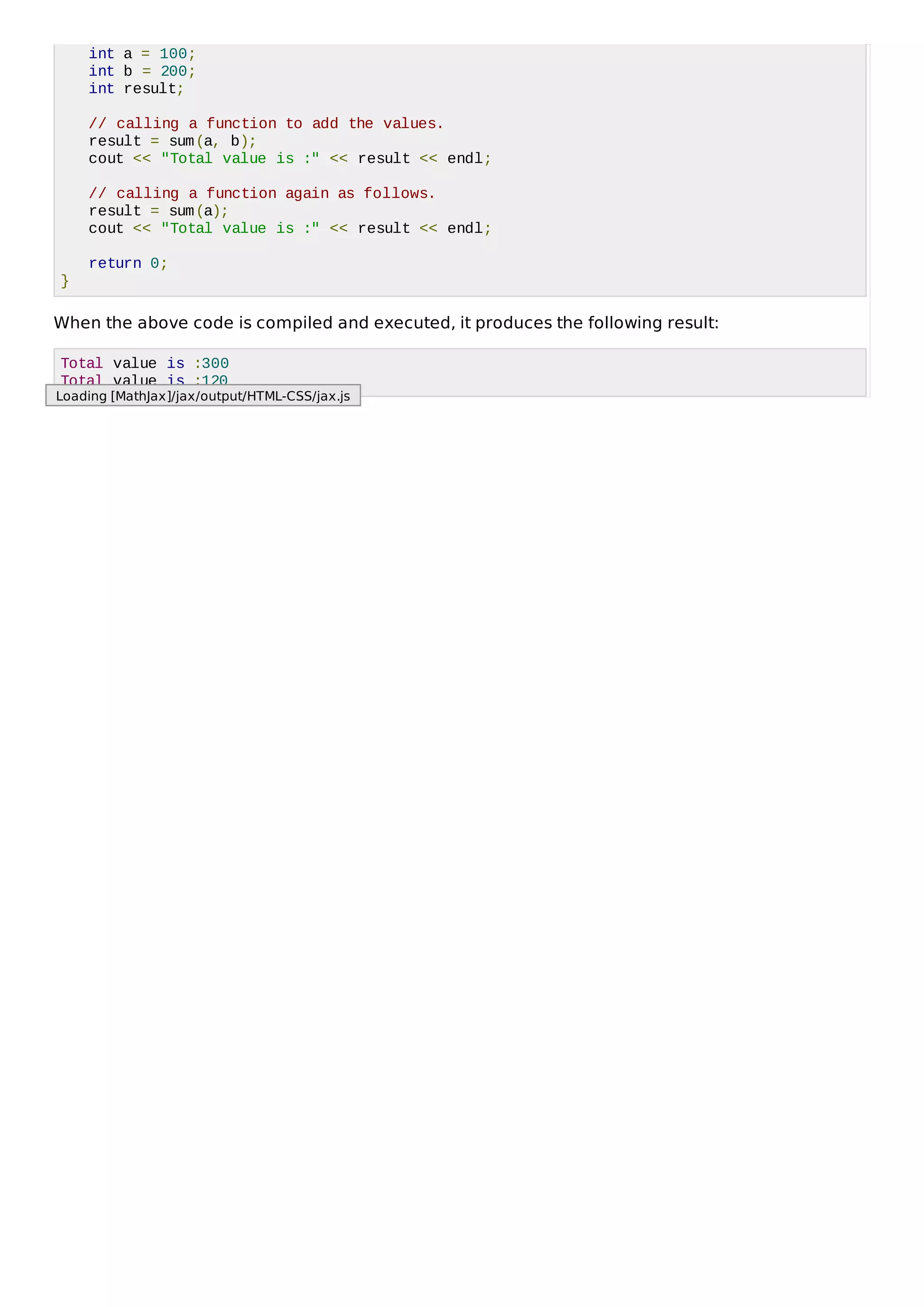 Cpp functions | PDF image.
