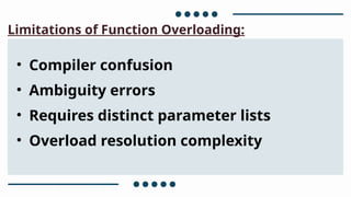 CPPVirtual Function Function Overloading | PPTX