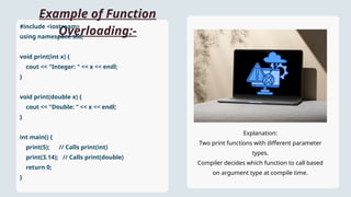 CPPVirtual Function Function Overloading | PPTX