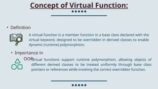 CPPVirtual Function Function Overloading | PPTX