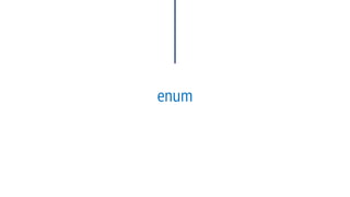 Float, double, long double 
C++ data types 
Structured 
Simple 
Address 
Pointer 
Reference 
enum 
Floating 
Array 
Struct 
Union 
Class 
Char, Short, int, long, yool 
Integral  