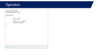 Relational Operators  
