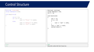 C++ L03-Control Structure | PPT