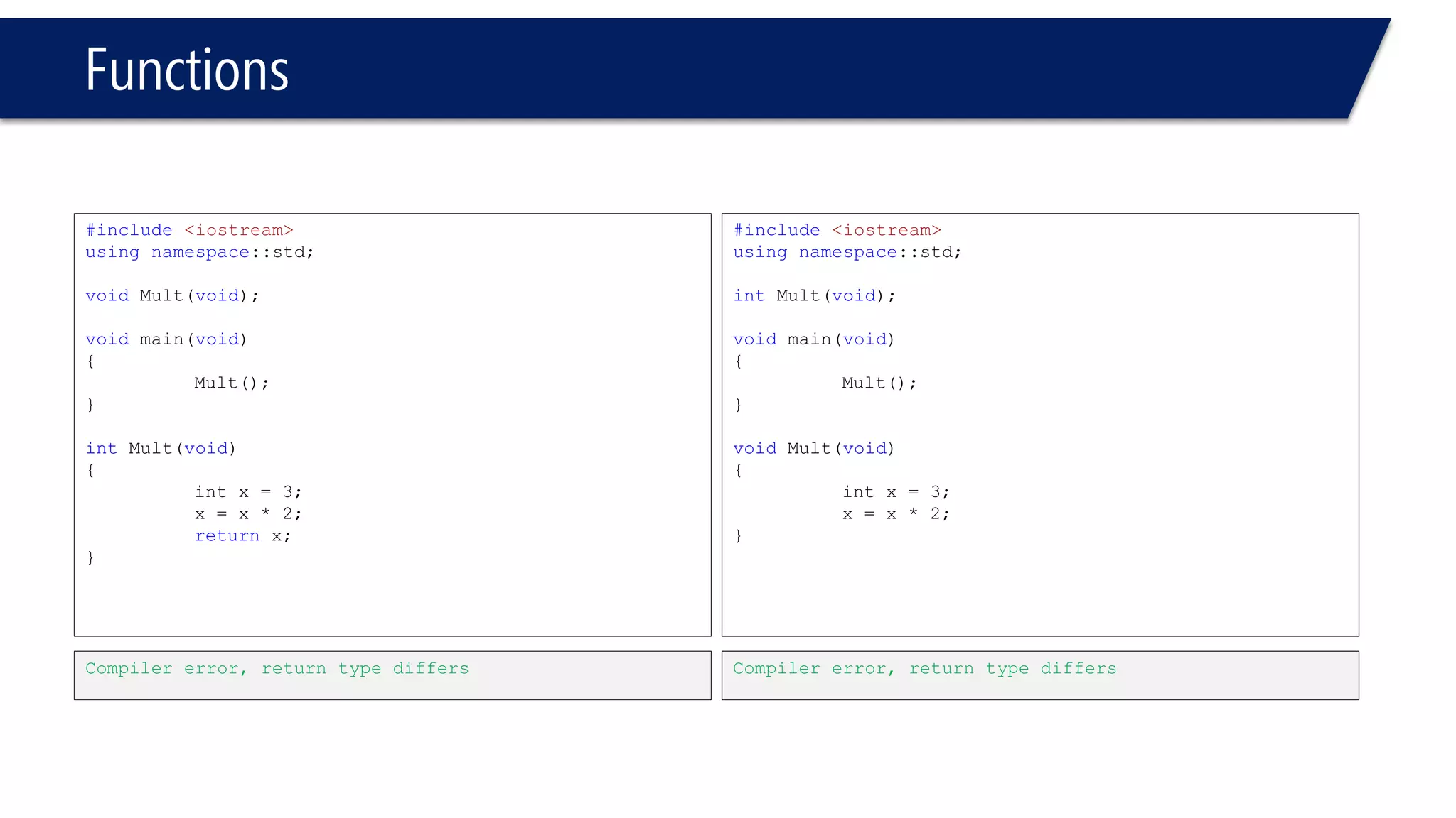 Headers 
•The Concept of headers  