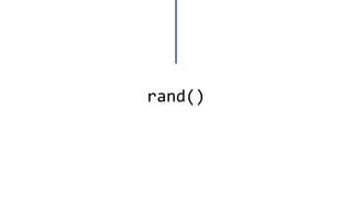 What happened when compiling many times? 
srand() 
#include<iostream> 
#include<ctime> 
usingnamespace::std; 
voidmain(void) 
{ 
intx = 3; 
srand (time(0)); 
x = rand (); 
cout << x << endl; 
} 
456 
Now, when compiling many times. Every time we have a new differentvalue 
12345 
189 
What happened when compiling many times? 
#include<iostream> 
#include<ctime> 
usingnamespace::std; 
voidmain(void) 
{ 
intx = 3; 
srand (5); 
x = rand (); 
cout << x << endl; 
} 
48 
Not an appropriate srand() paramater leads to insufficient using of srand()!!! 
48 
48  