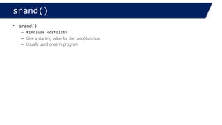 Storage Classes 
#include<iostream> 
usingnamespace::std; 
voidmain(void) 
{ 
auto register double x = 4; 
} 
#include<iostream> 
usingnamespace::std; 
voidmain(void) 
{ 
register auto double x = 4; 
} 
Compiler error, can’t use both at the same time 
Compiler error, can’t use both at the same time 
#include<iostream> 
usingnamespace::std; 
voidmain(void) 
{ 
auto double x = 4; 
} 
#include<iostream> 
usingnamespace::std; 
voidmain(void) 
{ 
register double x = 4; 
} 
Compile and run 
Compile and run  