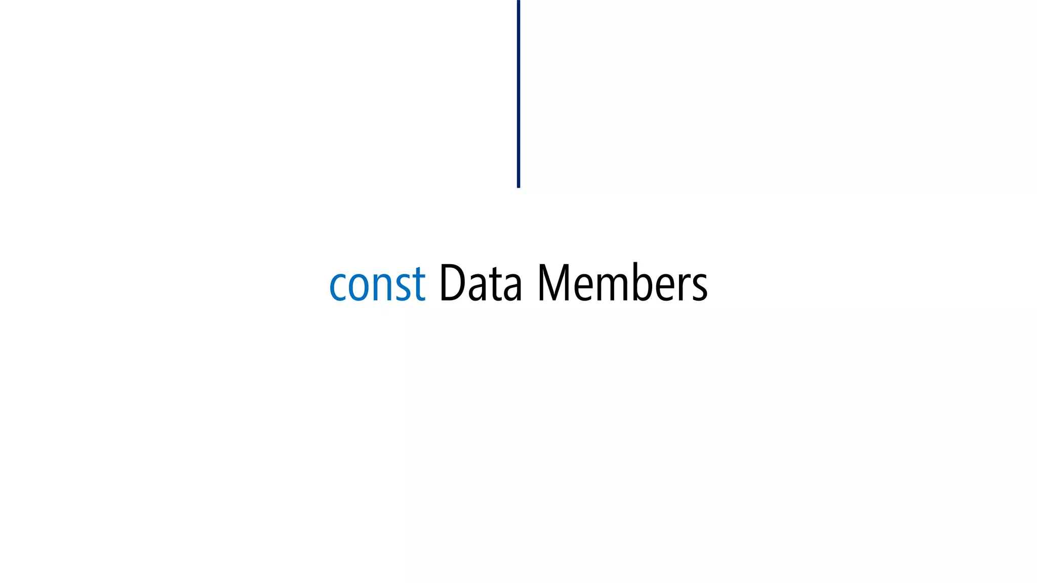 constData Members  