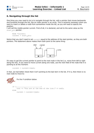 Cpp lernaufgabe linked_list | PDF