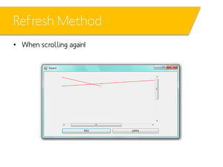 Refresh Method
• When scrolling again!

 