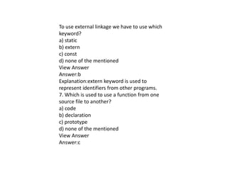 PART - 1 Cpp programming Solved MCQ | PPT image.