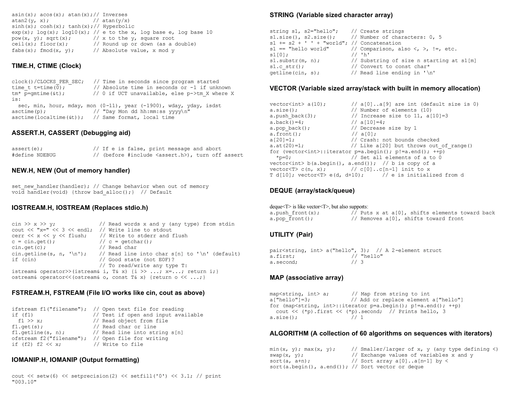 C Quick Reference Sheet From Hoomanb c-quick-reference-sheet-from-hoomanb