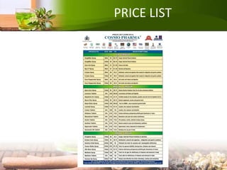 PRICE LIST
 