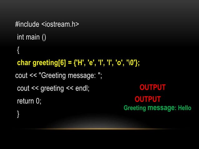 C++ Overview PPT | PPTX
