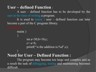 C and C++ functions | PPT