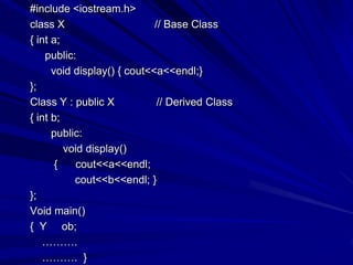 Abstract Base Class and Polymorphism in C++ | PPTX