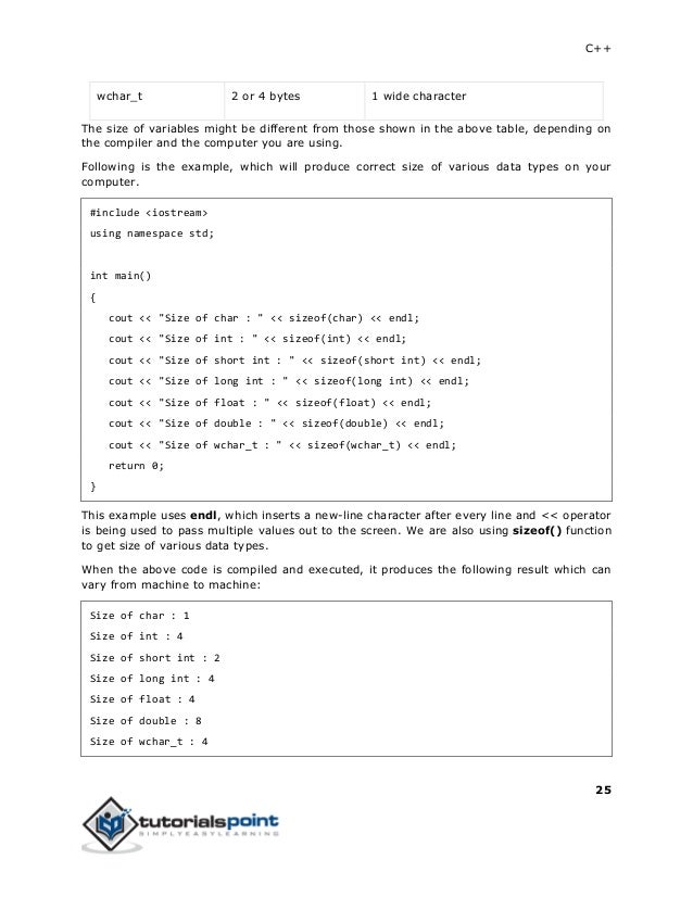 Cpp tutorial
