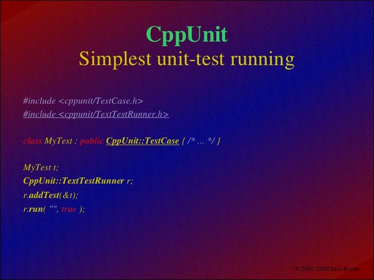 Cppunit マクロ: Cppunit 導入手順 , pcunit – MSMAW