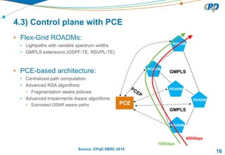 Cpqd's SDN activities in optical dwdm terabit networks
