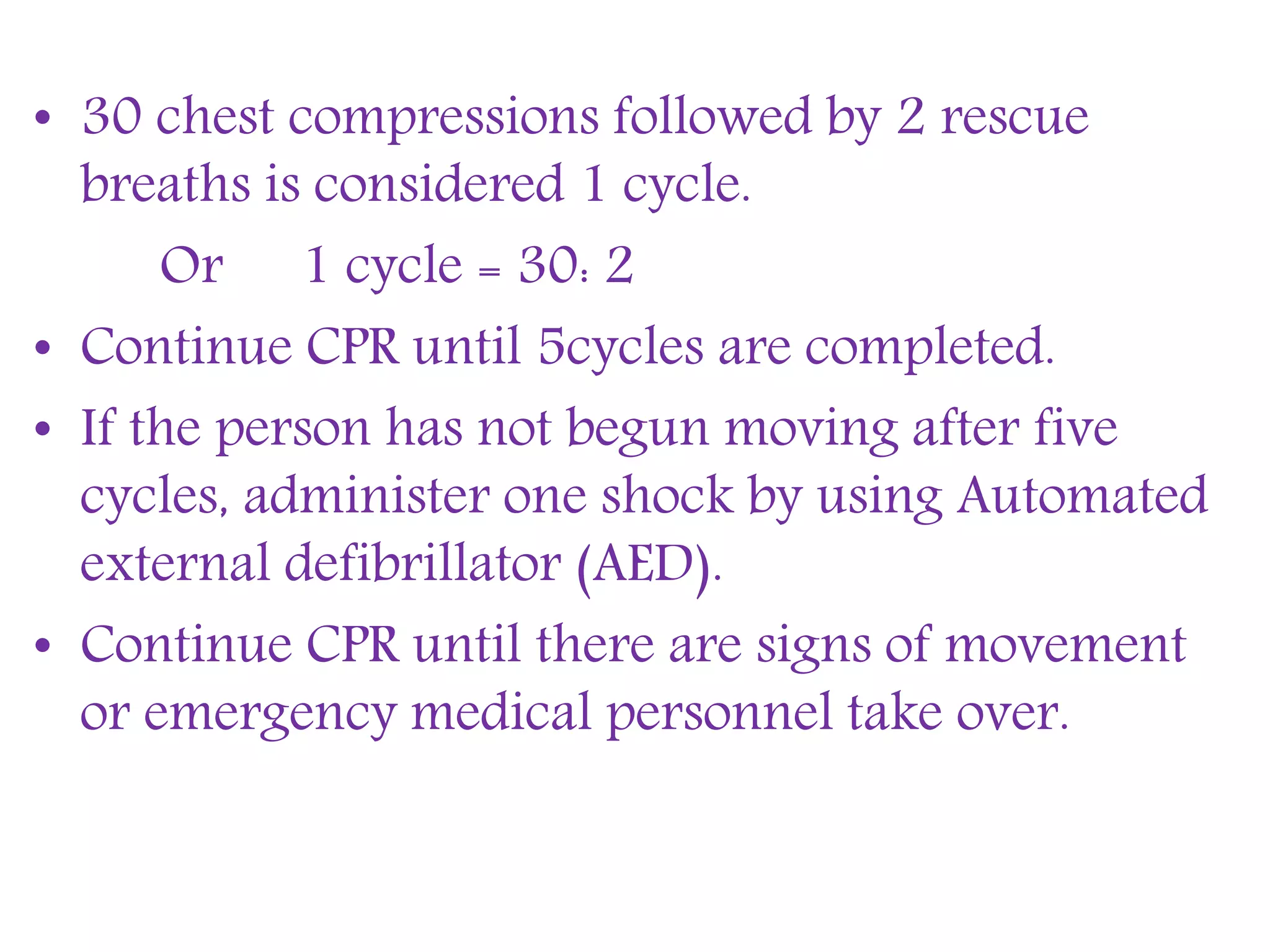 CPR (cardio-pulmonary resuscitation) | PPTX