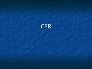 CARDIAC PULMONARY RESUSCITATION POWER POINT | PPT