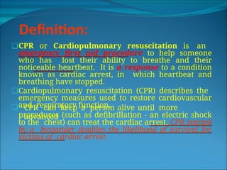 Comprehensive Guide to Cardiopulmonary Resuscitation (CPR) Techniques ...