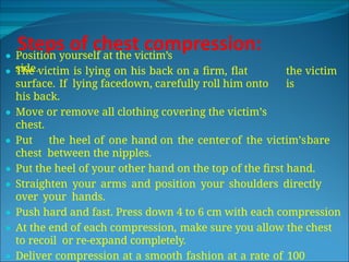 Chest Compressed Position Comprehensive Guide to Cardiopulmonary Resuscitation (CPR) Techniques ...