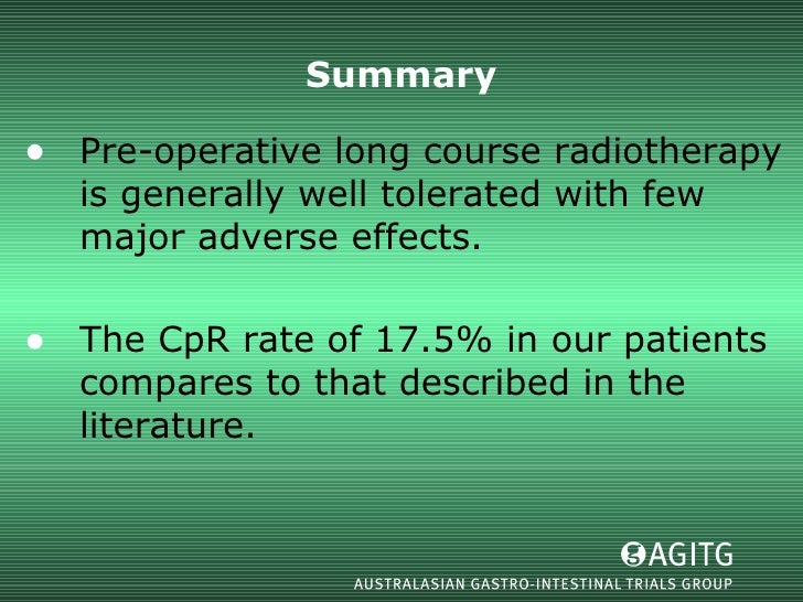 complete pathological response rectal cancer